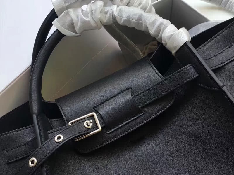Celine Small Big Bag With Long Strap In Supple Grained Calfskin Black 5