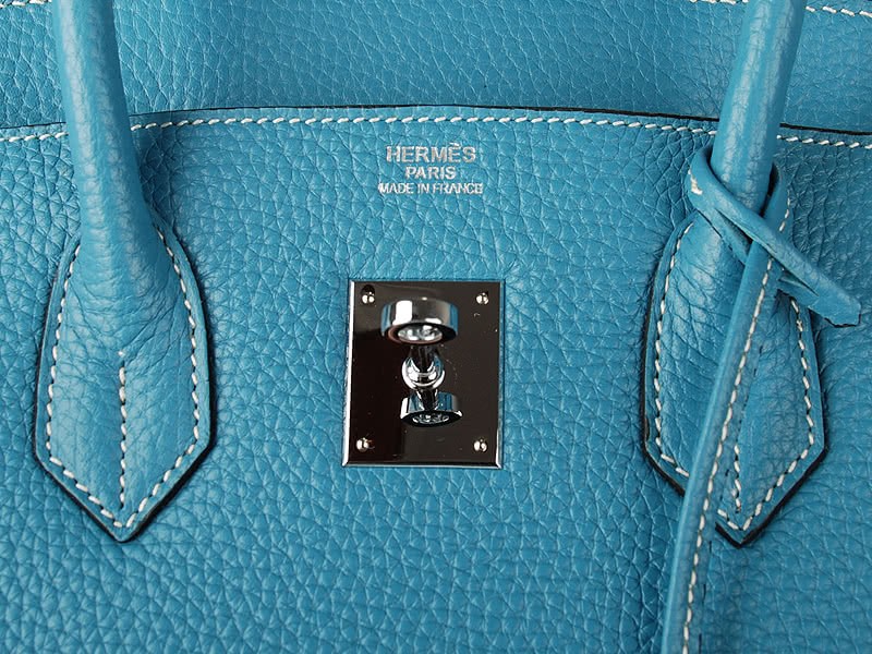 Hermes Birkin 35cm Togo Leather Blue 10
