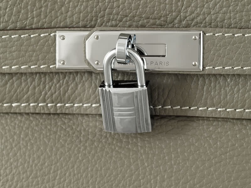Hermes Kelly 32cm Togo Leather Clemence Grey 6