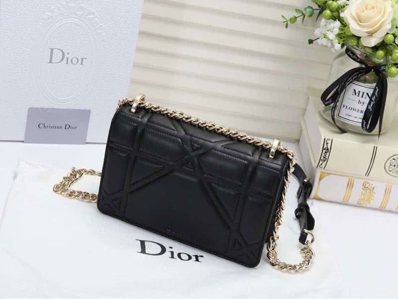 Dior Small Diorama Lambskin Bag Black d0526 3