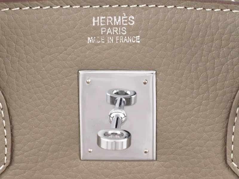 Hermes Birkin 30cm Togo Clemence Gris Clair 10