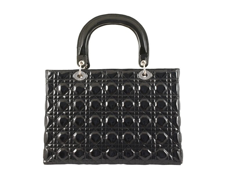 Dior Large Patent Leather Bag Black 4