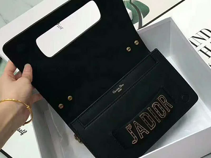 Dior J'Adior Gold Studded Flap Mini Chain Bag Black dstud01 6