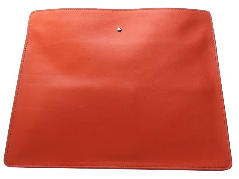 Celine Calf Leather Shoulder Bag Orange 4