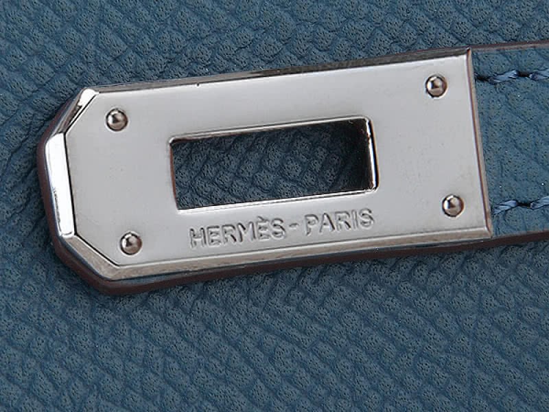 Hermes Epsom Original Calfskin Kelly Long Wallet Dark Blue 4