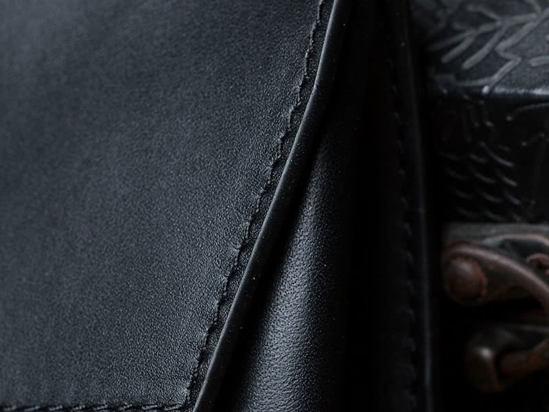 Celine Tie Nano Top Handle Bag Leather Black 2 13