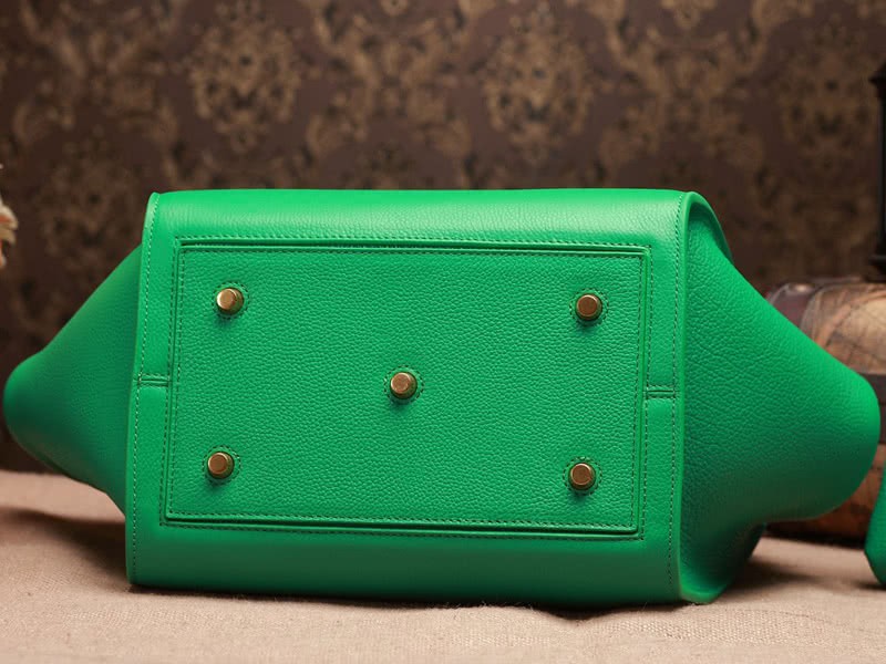 Celine Tie Nano Top Handle Bag Leather Green 6