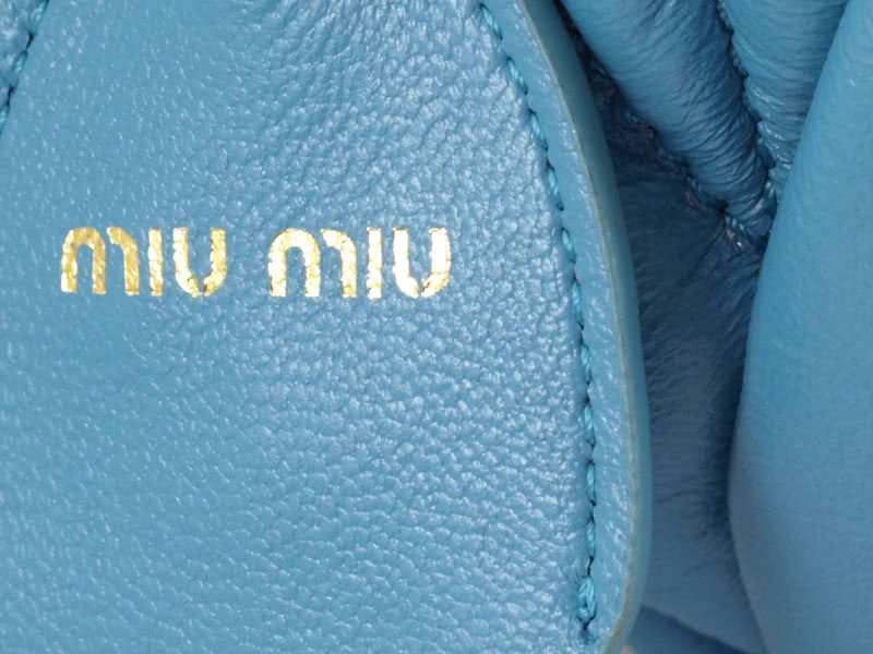 Miu Miu Small Coffer Bag Blue 6