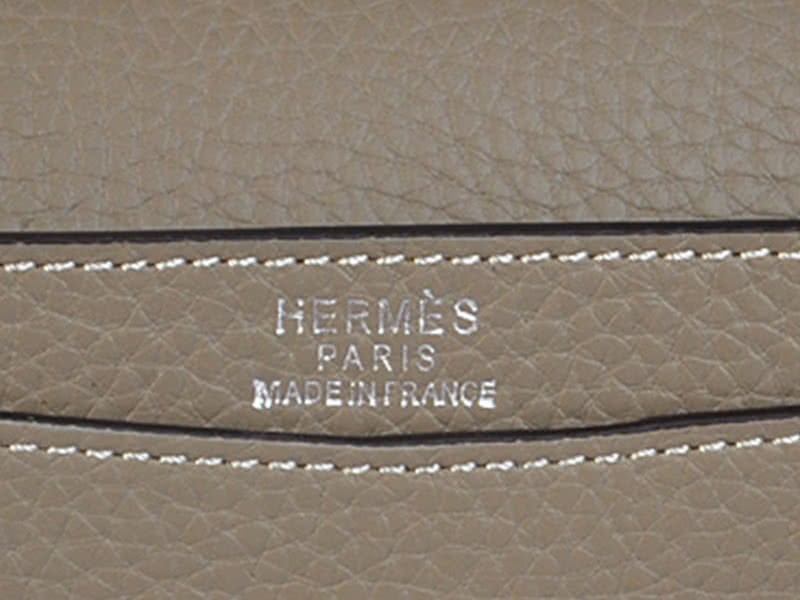 Hermes Pilot Envelope Clutch Grey With Silver Hardware 9
