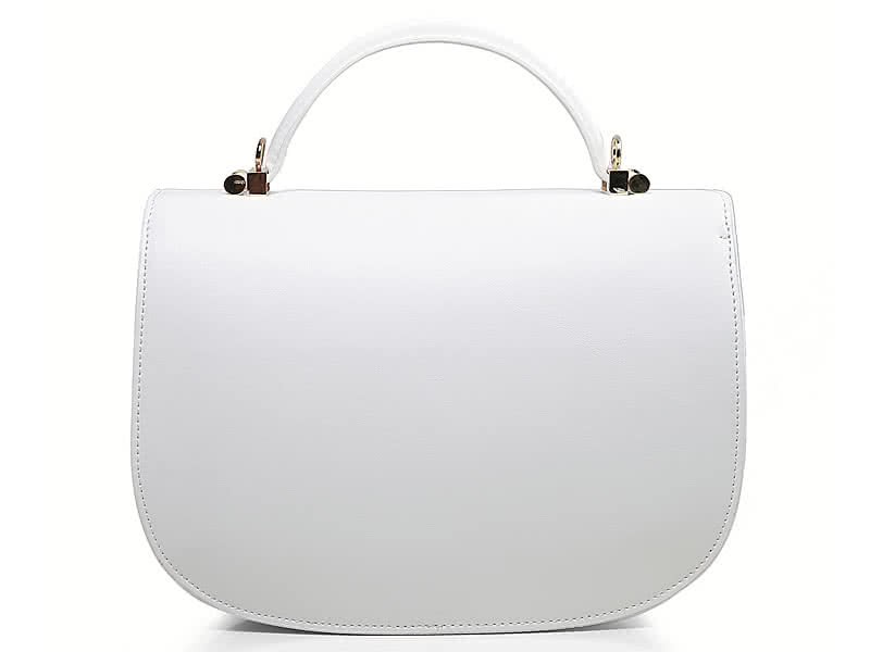 Hermes Stirrup Shoulder Bag White 4
