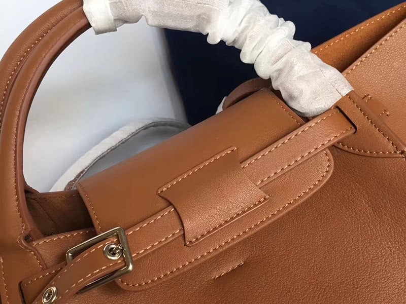 Celine Small Big Bag With Long Strap In Supple Grained Calfskin Camel 6