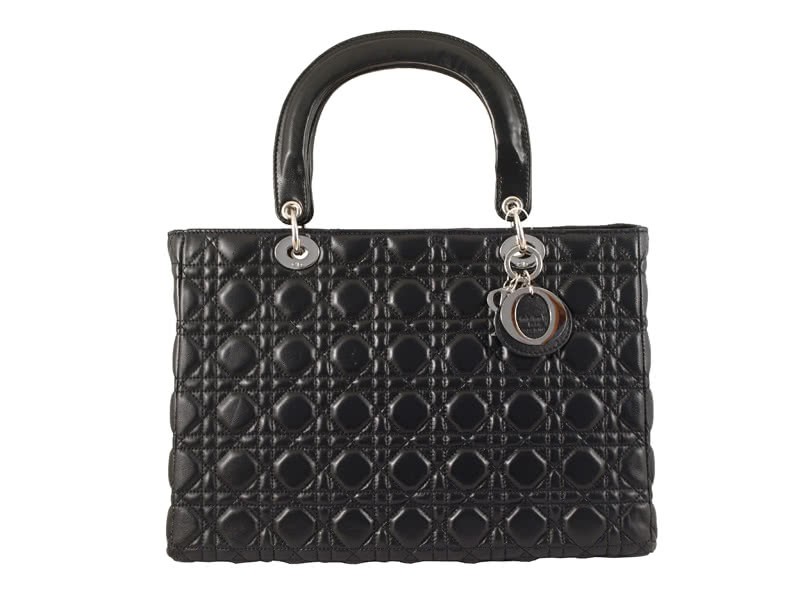 Dior Large Lambskin Bag Black 1