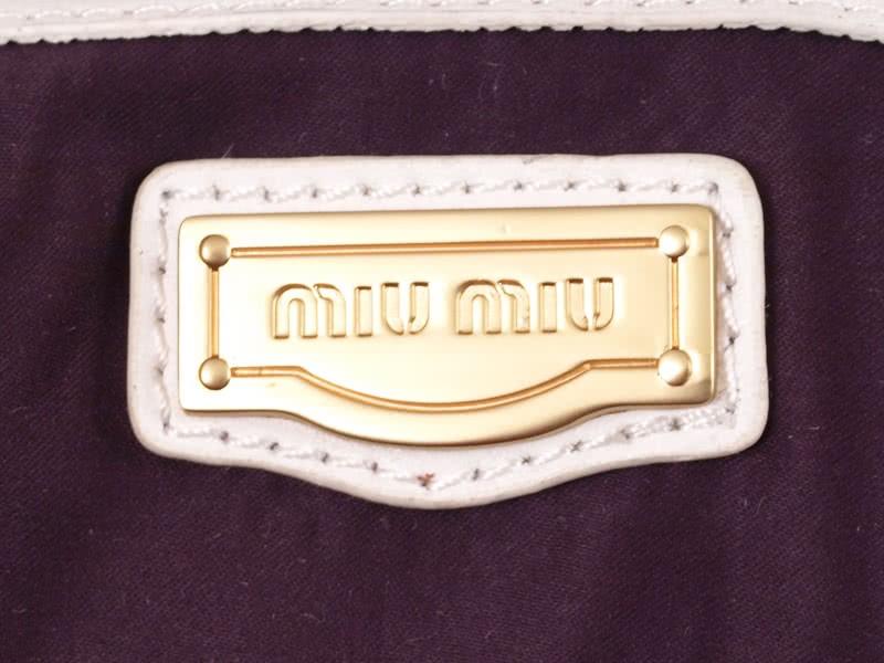 Miu Miu Small Coffer Bag White 10