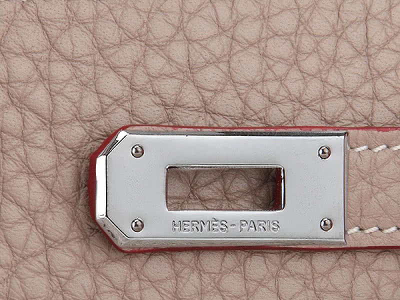 Hermes Dogon Togo Original Leather Kelly Long Wallet Grey 4
