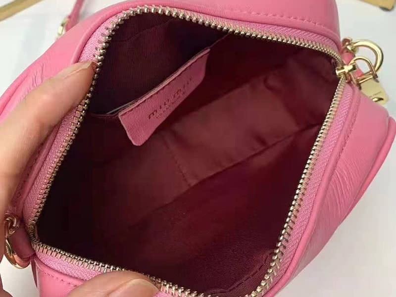 Miu Miu Calfskin Leather Belt Bag Hot Pink 7