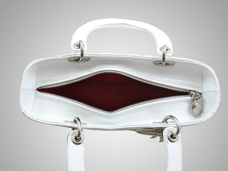 Dior Cannage Bag White 9
