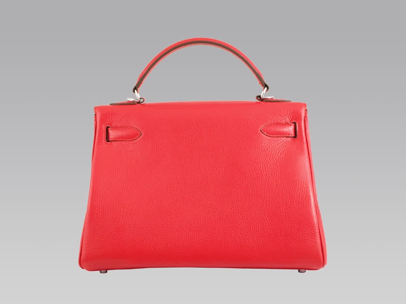 Hermes Kelly 32cm Togo Leather Clemence Rouge Vif 4