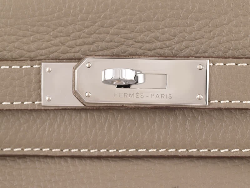 Hermes Kelly 32cm Togo Leather Clemence Gris Clair 7