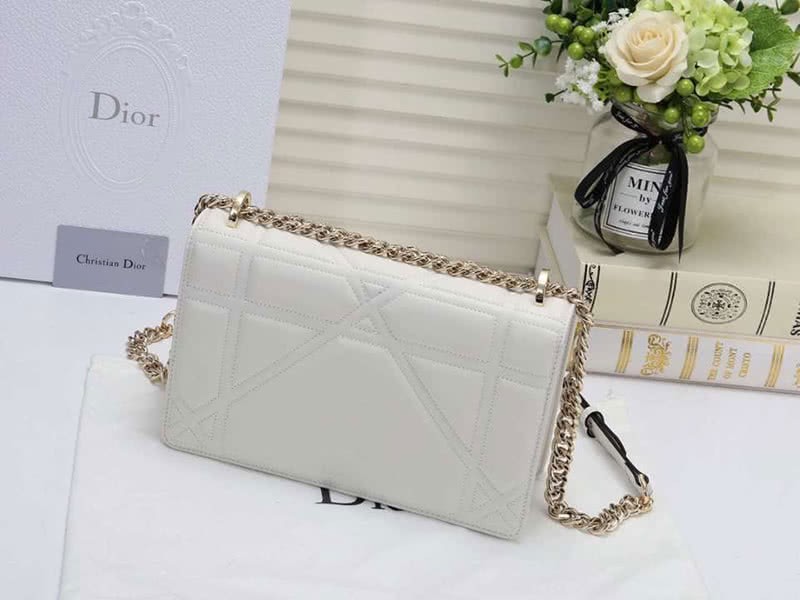 Dior Diorama Lambskin Bag White d05283 4