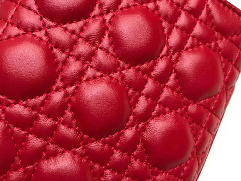 Dior Dioraddict Mini Lambskin Bag Red 4