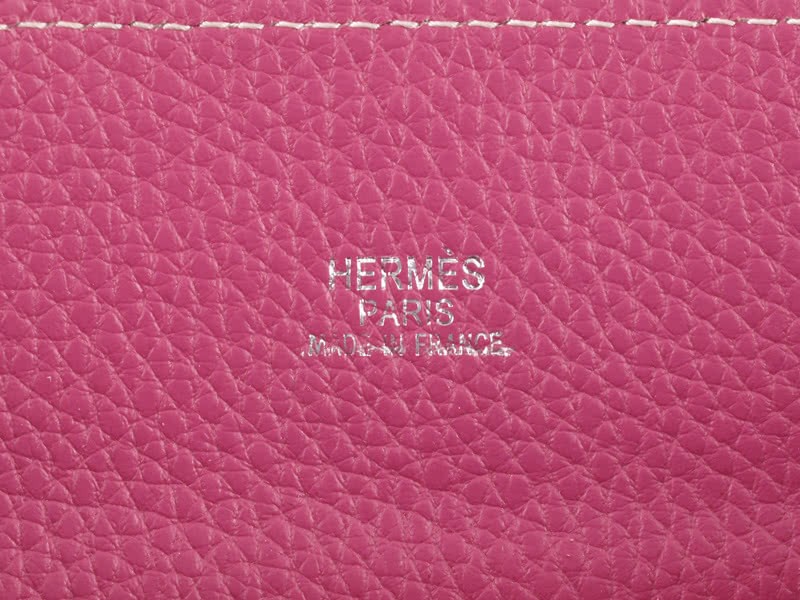 Hermes So Kelly 22cm Clemence Pink 9