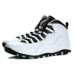 Air Jordan 10  White Black Super Size Men