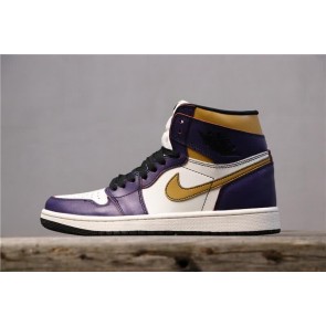 Nike SB x AirJordan1 High OG Court Shoes Purple And White Men
