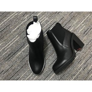 Christian Louboutin Boots Leather Heels Black Women