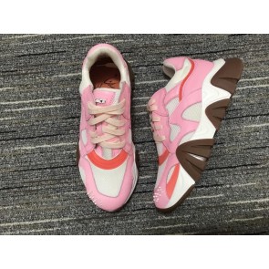 Versace Sneakers High Quality Pink White Coffee Men Women