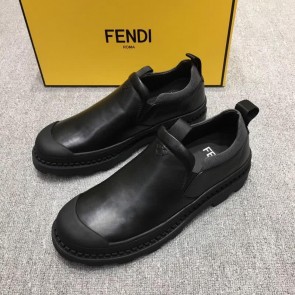 Fendi Calf Leather All Black Men