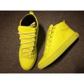 Balenciaga Classic High Top Sneakers Yellow