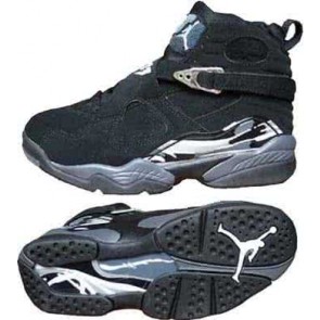 Air Jordan 8 Grey And Black Men