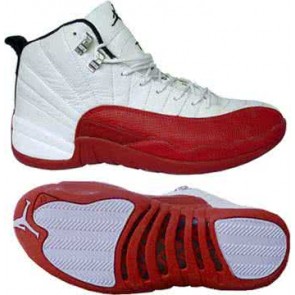 Air Jordan 12 White And Red Men