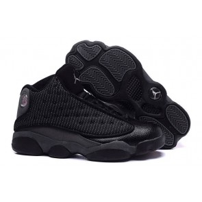 Air Jordan 13 All Black Fabric Men