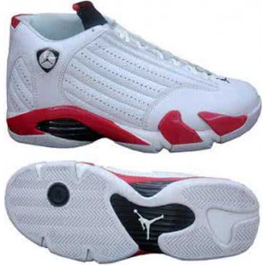 Air Jordan 14 White And Red Men