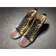 Christian Louboutin High Top Suede Yellow Black And Paintings