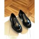 Versace Cowhide lining Brogues Loafers Classic Pure Black Men