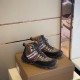 Burberry Sneakers Top Quality High Top Coffee Black Men