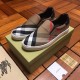 Burberry Fashion Comfortable Shoes Cowhide Yellow And White Men