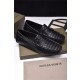 Bottega Veneta Top Quality Loafers Woven Cowhide Black Men