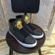 Versace Fashion Casual Shoes Sliver Rivet Black Men