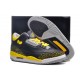 Air Jordan 3 Shoes Black And Yellow Men