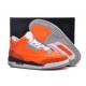 Air Jordan 3 Shoes Grey And Orange Men