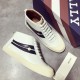 Bally Fashion Leather Shoes Cowhide White And Black Men