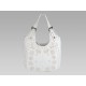 Givenchy New Sacca Medium Perfo White Leather With Bandana Motif