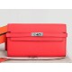 Hermes Dogon Togo Original Leather Kelly Long Wallet Watermelon Red