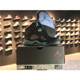 Air Jordan 5 Black And Green Men